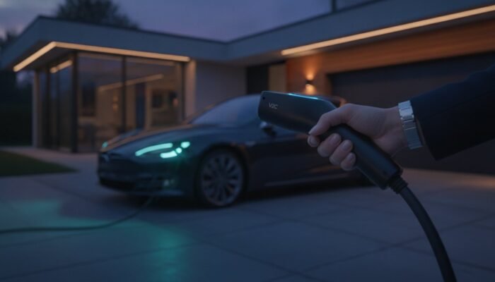 V2C Trydan Tesla Button: Premium Home Charging for Tesla