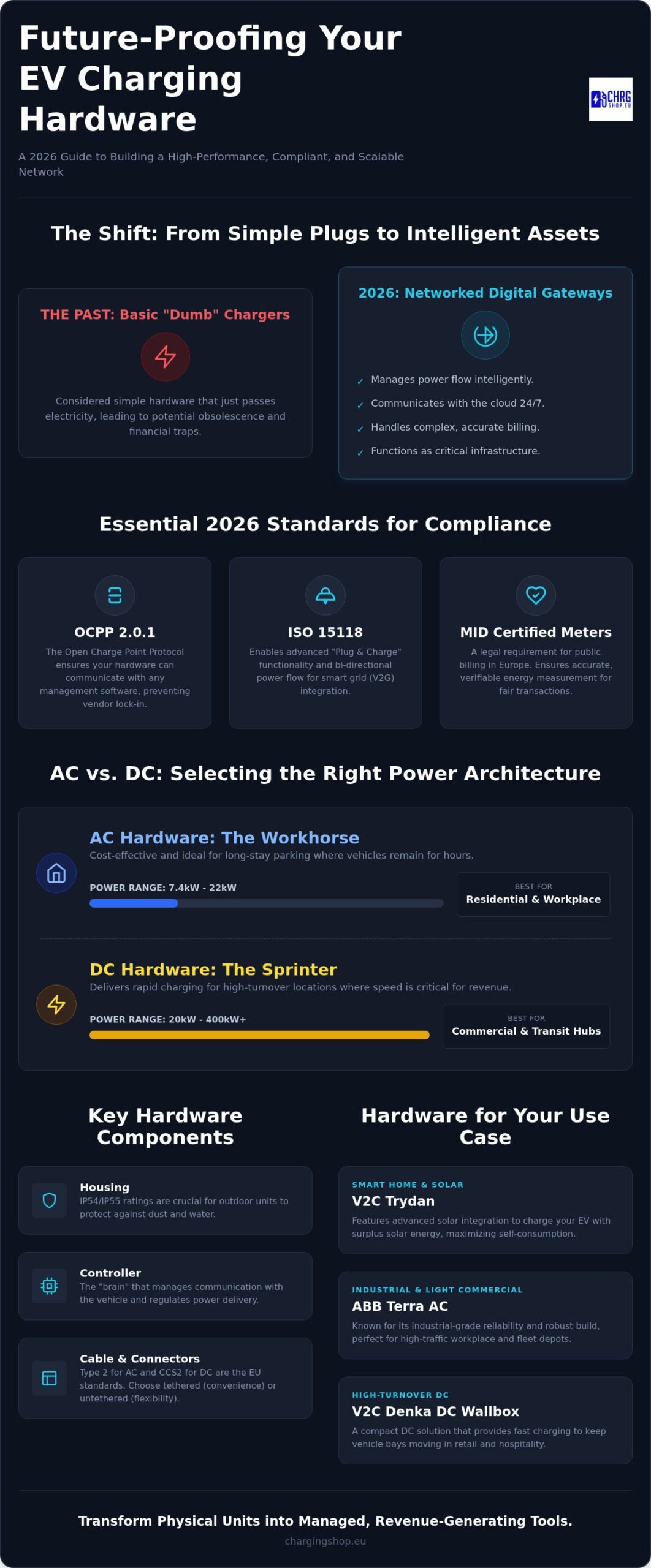 EV Charging Infrastructure Hardware: The 2026 Comprehensive Guide