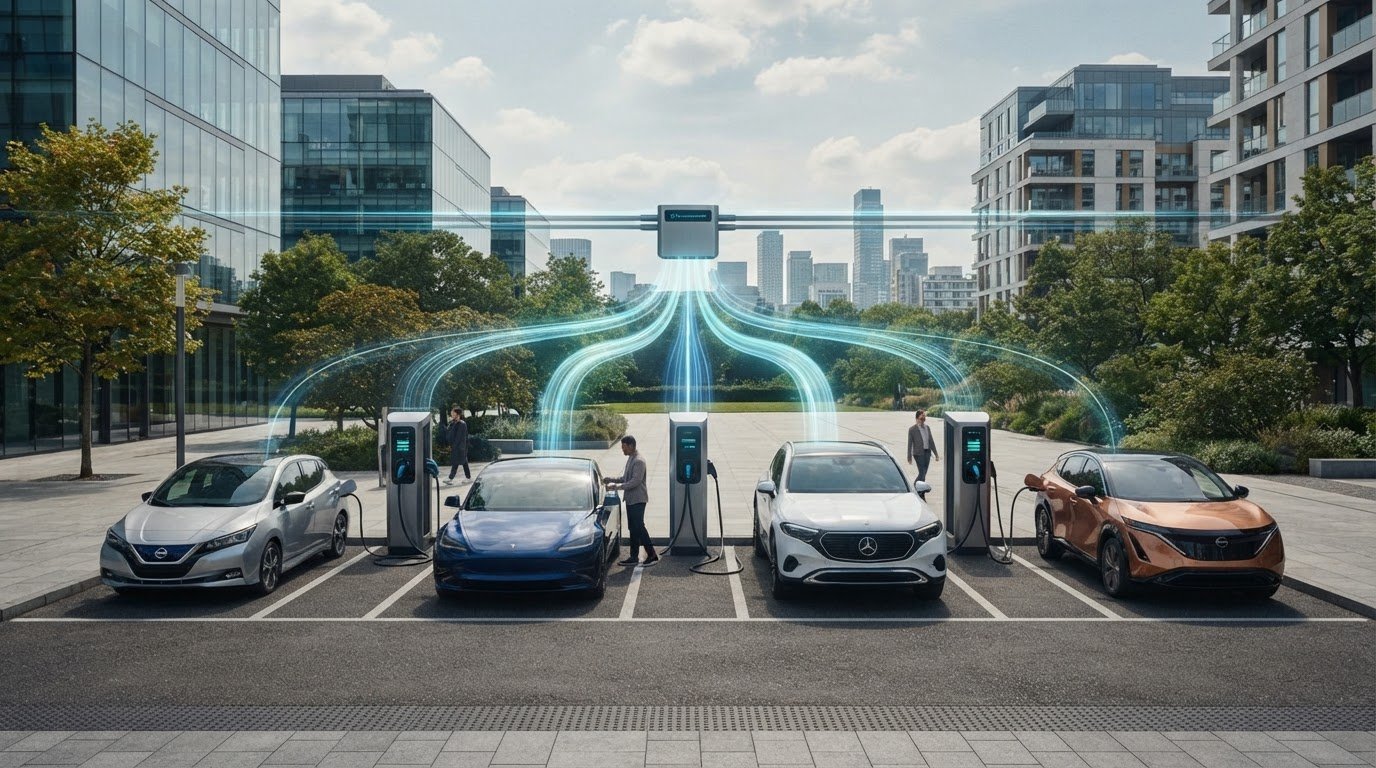 Multi-Port EV Charging Station Power and Charging Speed