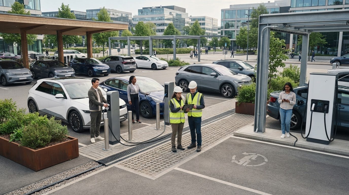 EV Chargers for Parking Lots: Plan the Right Setup in 2026