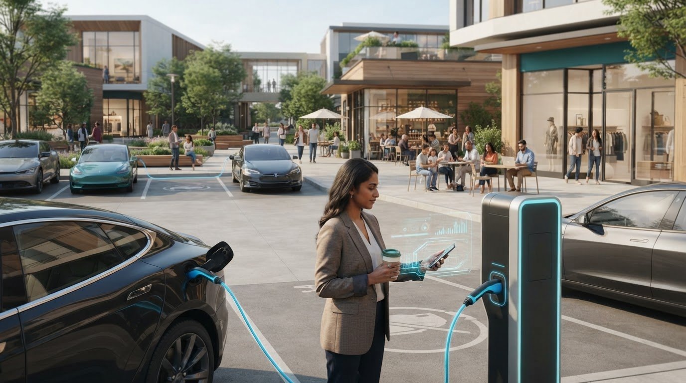 Monetizing EV Chargers for Business Through Charging Fees and Customer Visits