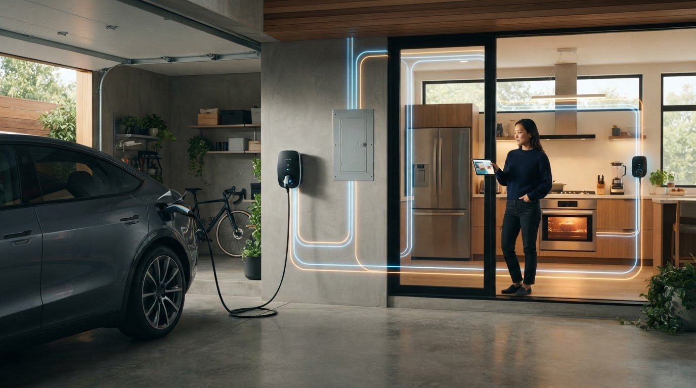 Smart EV Charger with Load Management: How It Works at Home