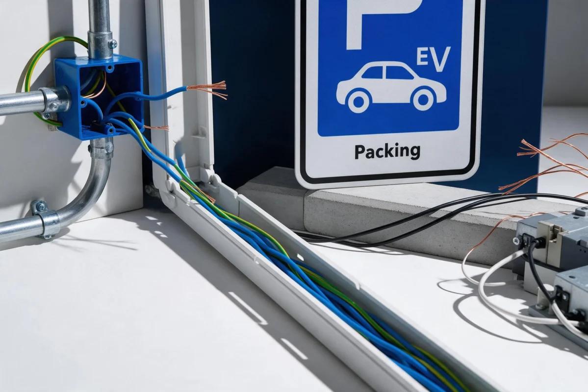 Professional header image for industry analysis: EPBD 2026 in Österreich: Was Elektriker und Bauträger jet...